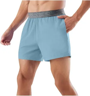 Men's Athletic Running Shorts Lightweight Quick Dry Gym Workout Shorts Outdoor Sports Shorts with Pockets