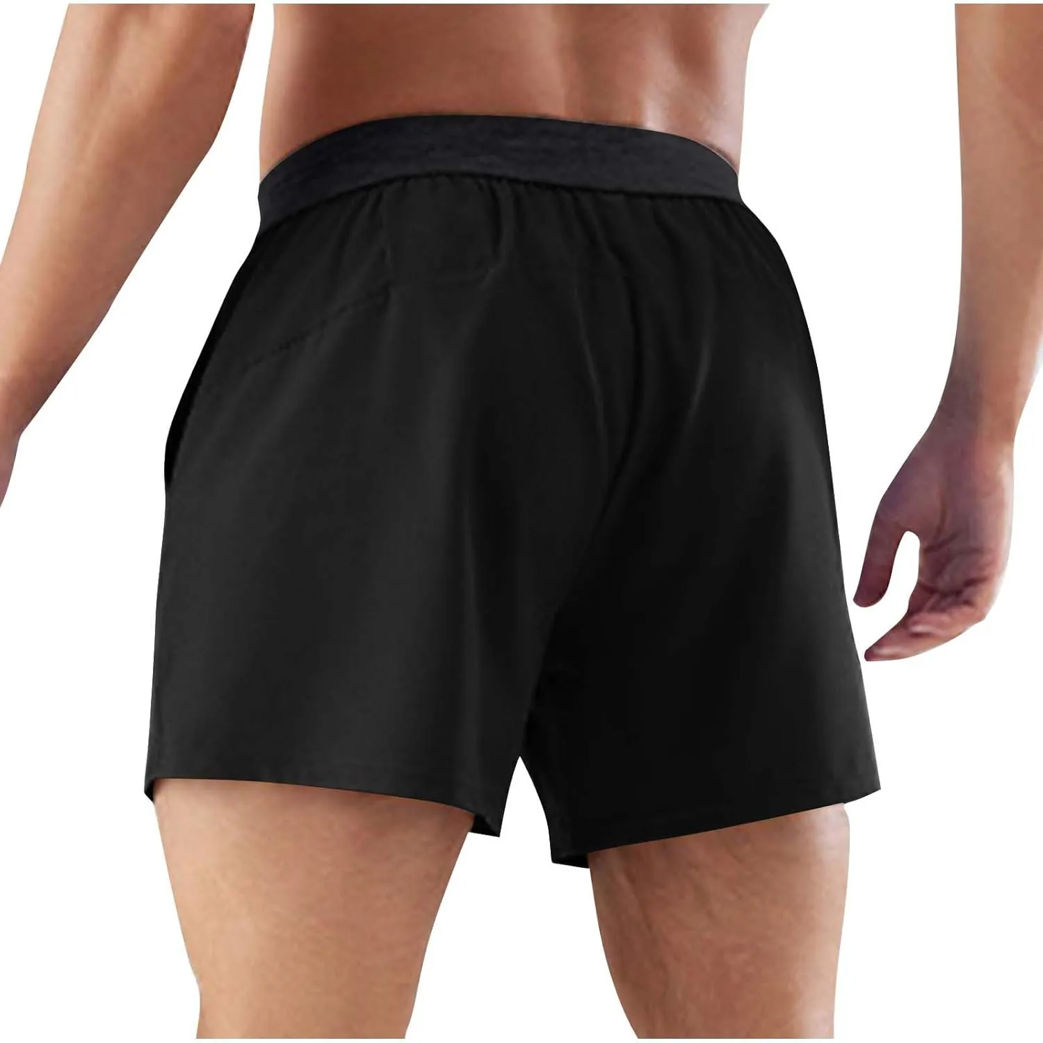 Men's Athletic Running Shorts Lightweight Quick Dry Gym Workout Shorts Outdoor Sports Shorts with Pockets