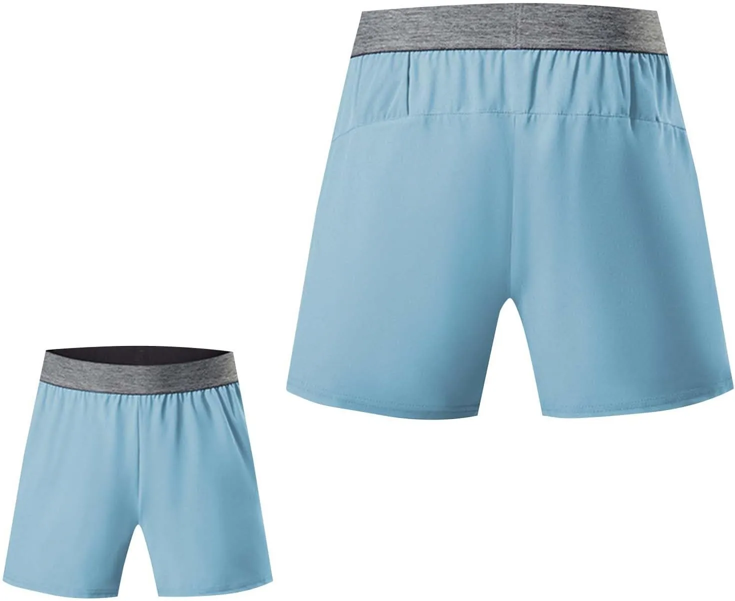 Men's Athletic Running Shorts Lightweight Quick Dry Gym Workout Shorts Outdoor Sports Shorts with Pockets