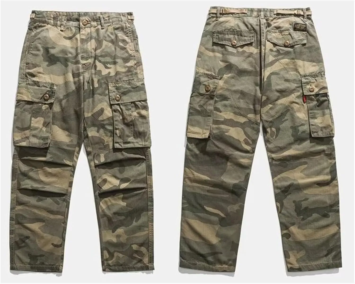 Men's Baggy Cargo Pants Casual Loose Multi Pockets Camouflage Trouser Lounge Camo Sweatpants Military Pants