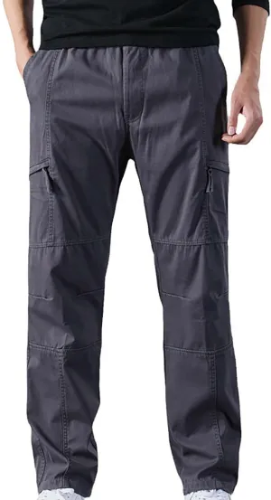 Mens Cargo Pant Men's Casual Waisted Multi Pocket Solid Color Pants Street Bib Pants Men's Bib Pantalones para Trabajar