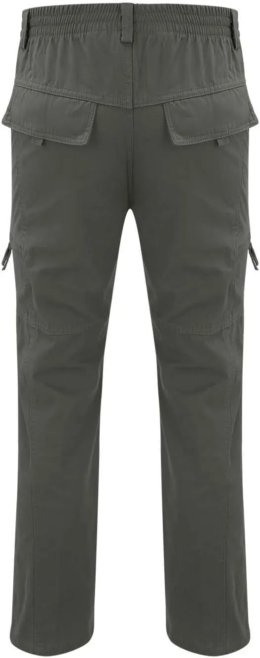 Mens Cargo Pant Men's Casual Waisted Multi Pocket Solid Color Pants Street Bib Pants Men's Bib Pantalones para Trabajar