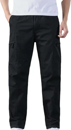 Mens Cargo Pant Men's Casual Waisted Multi Pocket Solid Color Pants Street Bib Pants Men's Bib Pantalones para Trabajar