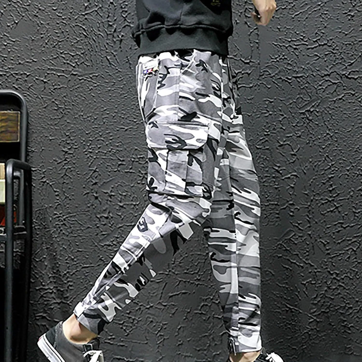 Mens Cargos Pants Men's Camouflage Casual Multi Pocket Drawstring Trousers Work Pants Men's Pants Pantalones De Trabajo