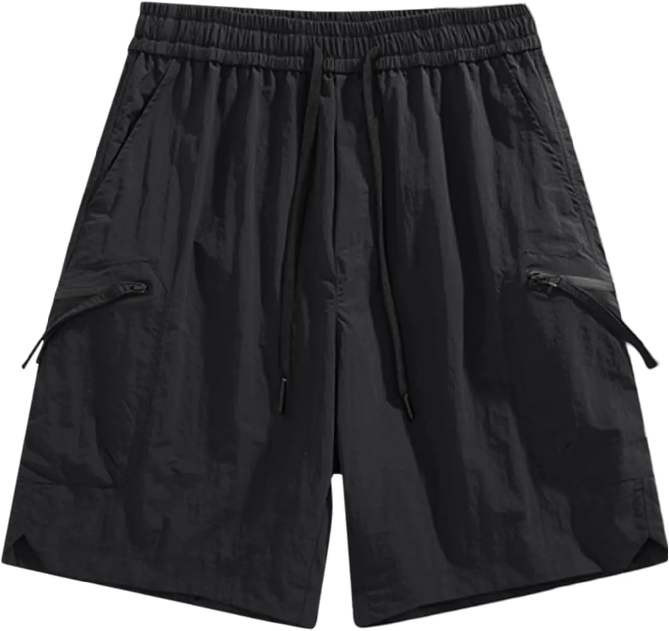 Mens Casual Shorts Casual Cotton Drawstring Summer Short Pants Elastic Waist Lightweight Twill Chino Shorts
