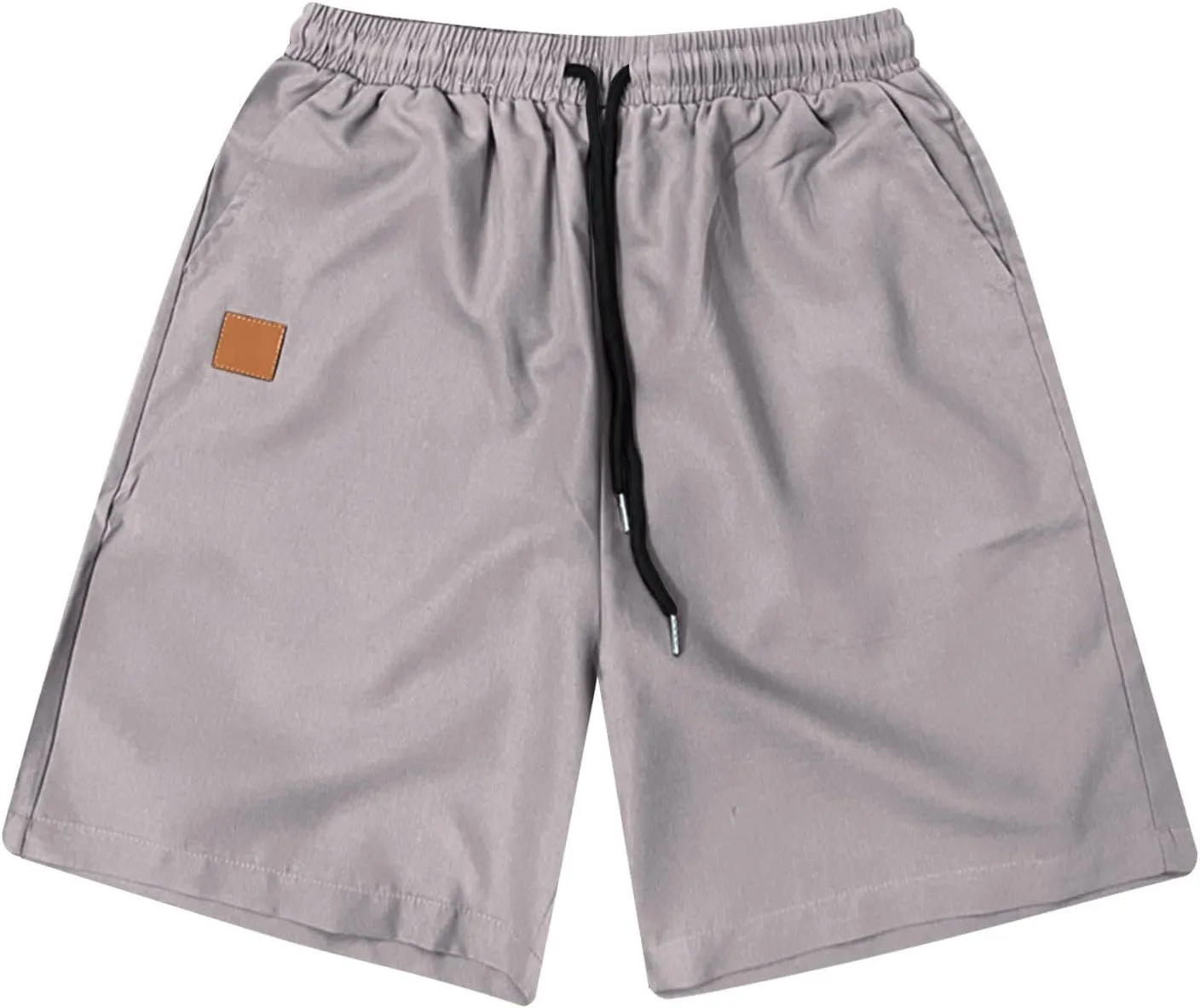 Men's Casual Shorts Drawstring Twill Chino Golf Shorts Elastic Waist Lightweight Summer Beach Stretch Trousers