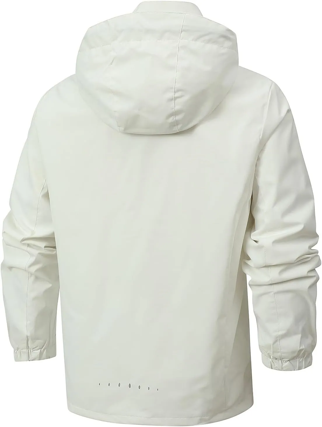 Men's Comfy Lightweight Waterproof Hooded Rain Jacket Outdoor Raincoat Shell Jacket for Hiking Travel Windbreakers