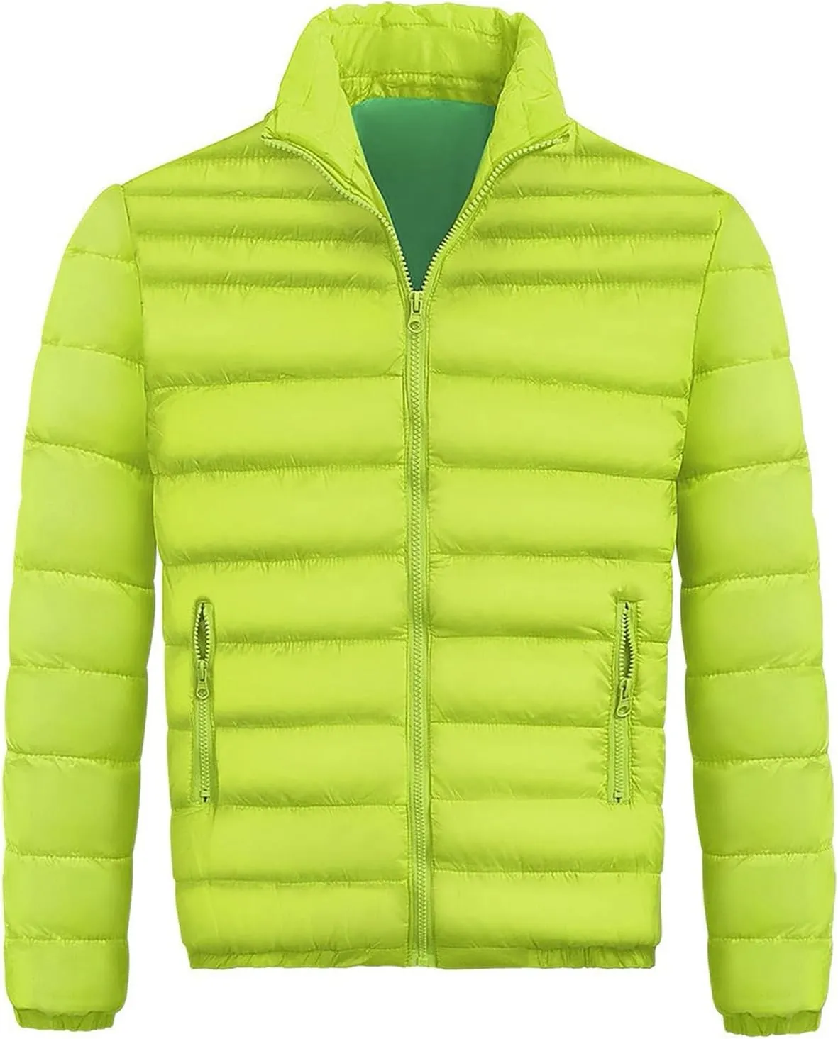 Men's Down Winter Coat Jacket Casual Windproof Zip Up Windbreaker Jackets Warm Padded Coats Big and Jackets, M-2XL