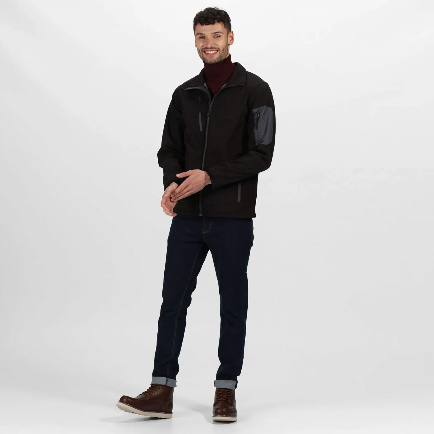 Men's Professional Arcola Wind Resistant 3-Layer Waterproof Membrame Softshell Jacket