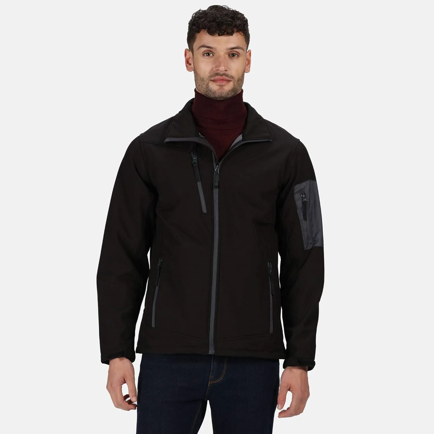 Men's Professional Arcola Wind Resistant 3-Layer Waterproof Membrame Softshell Jacket