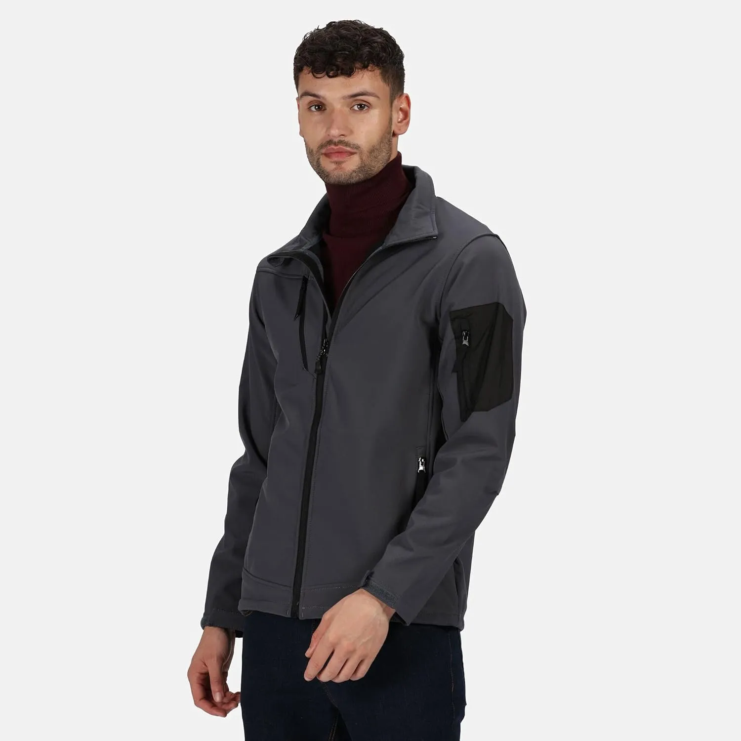 Men's Professional Arcola Wind Resistant 3-Layer Waterproof Membrame Softshell Jacket