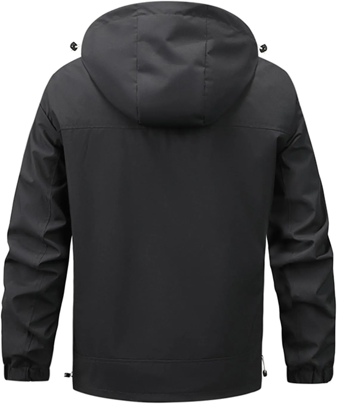 Mens Rain Jackets Waterproof with Hood Outdoor Hiking Raincoats Lightweight Slim Fit Softshell Windbreakers Jackets