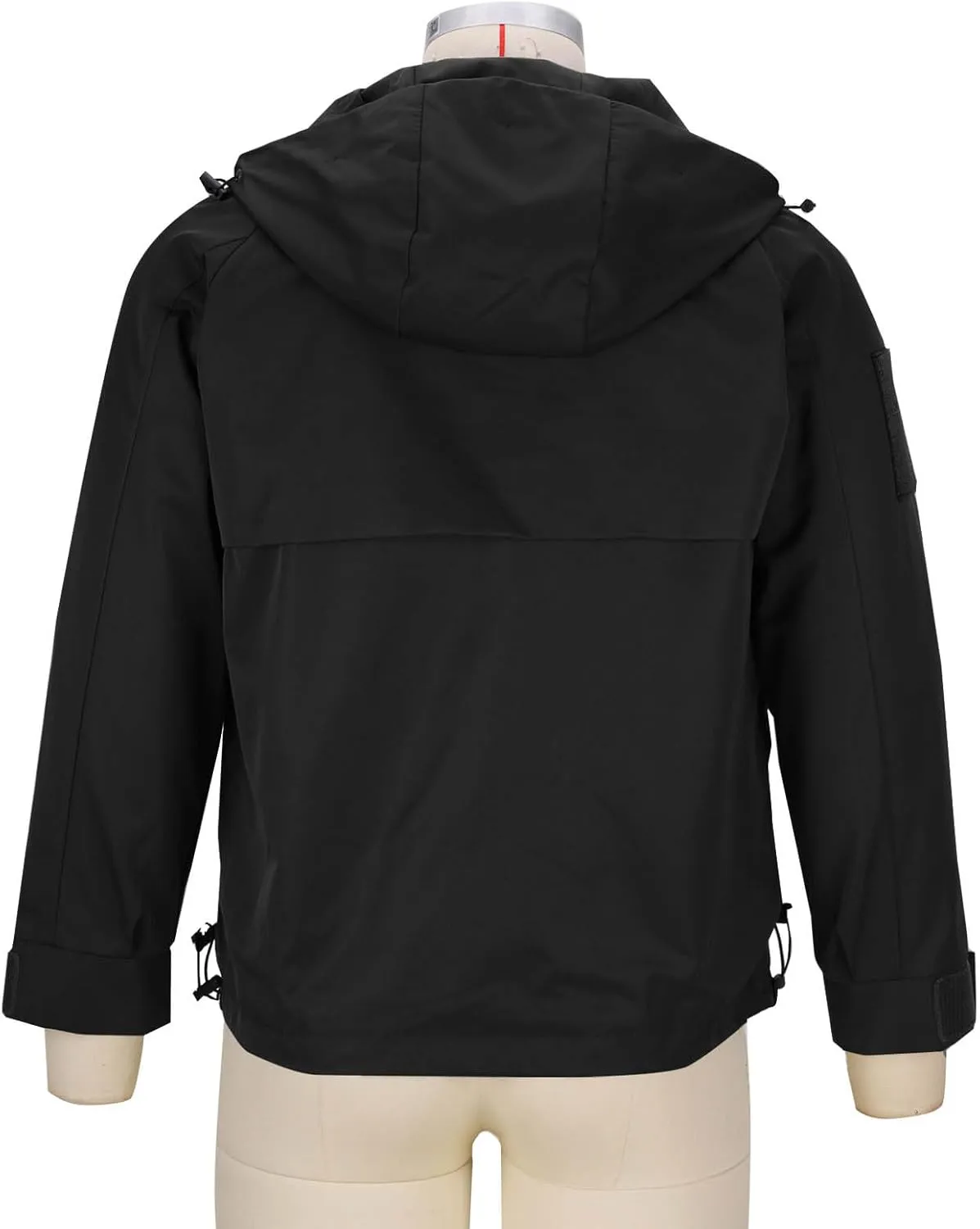 Mens Raincoat Water-Resistant Windbreakers Mountain Sports Jacket Men Winter Outdoor Travel Hooded Jacket Zip Up