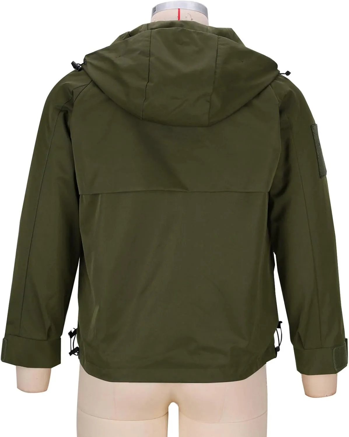 Mens Raincoat Water-Resistant Windbreakers Mountain Sports Jacket Men Winter Outdoor Travel Hooded Jacket Zip Up