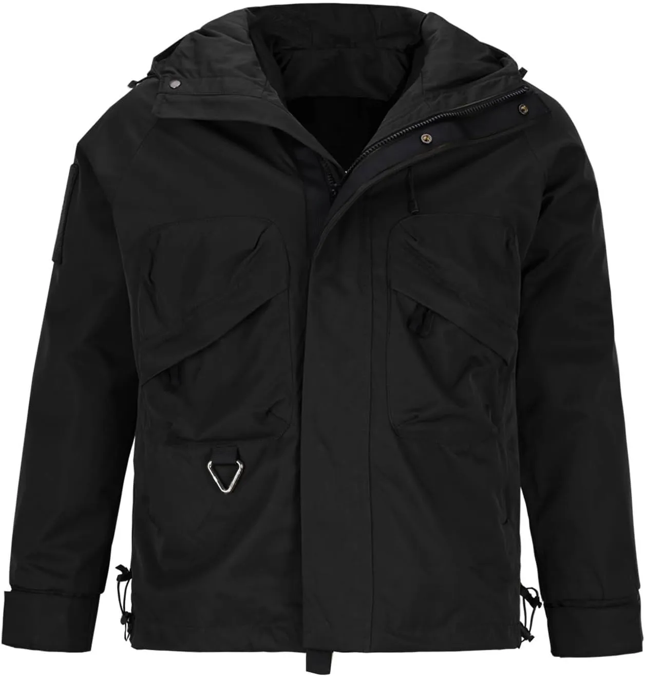 Mens Raincoat Water-Resistant Windbreakers Mountain Sports Jacket Men Winter Outdoor Travel Hooded Jacket Zip Up