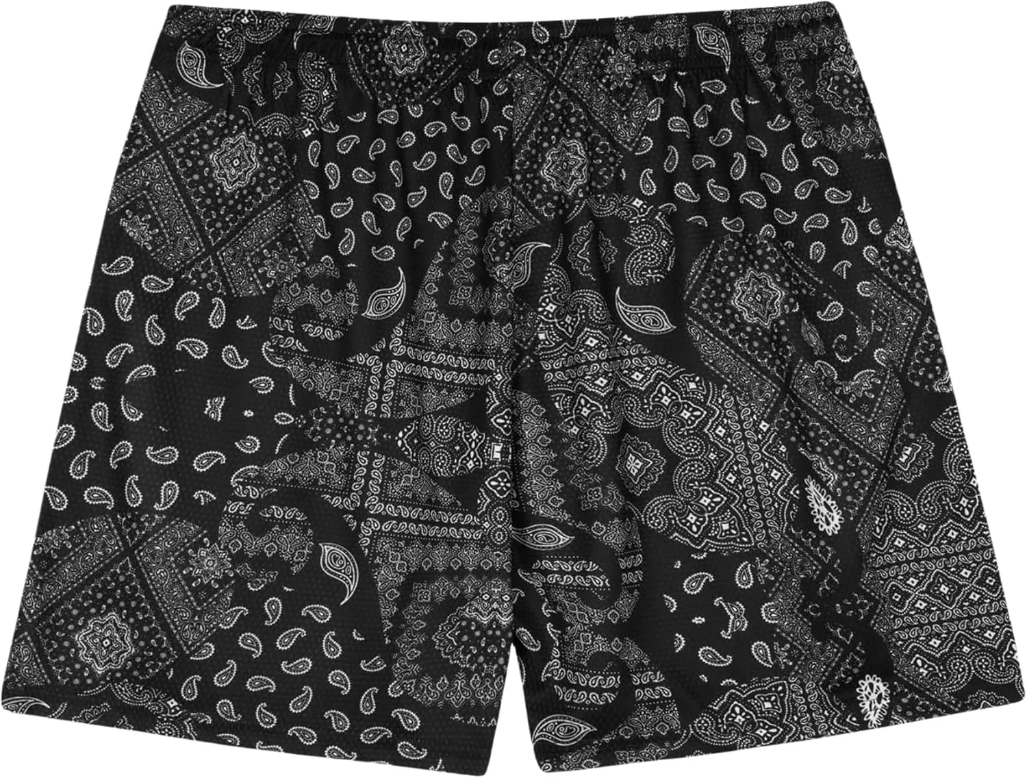 Mens Running Quick-Dry Gym Shorts with Paisley Design Lightweight Athletic Casual Shorts,Pockets for Outdoor