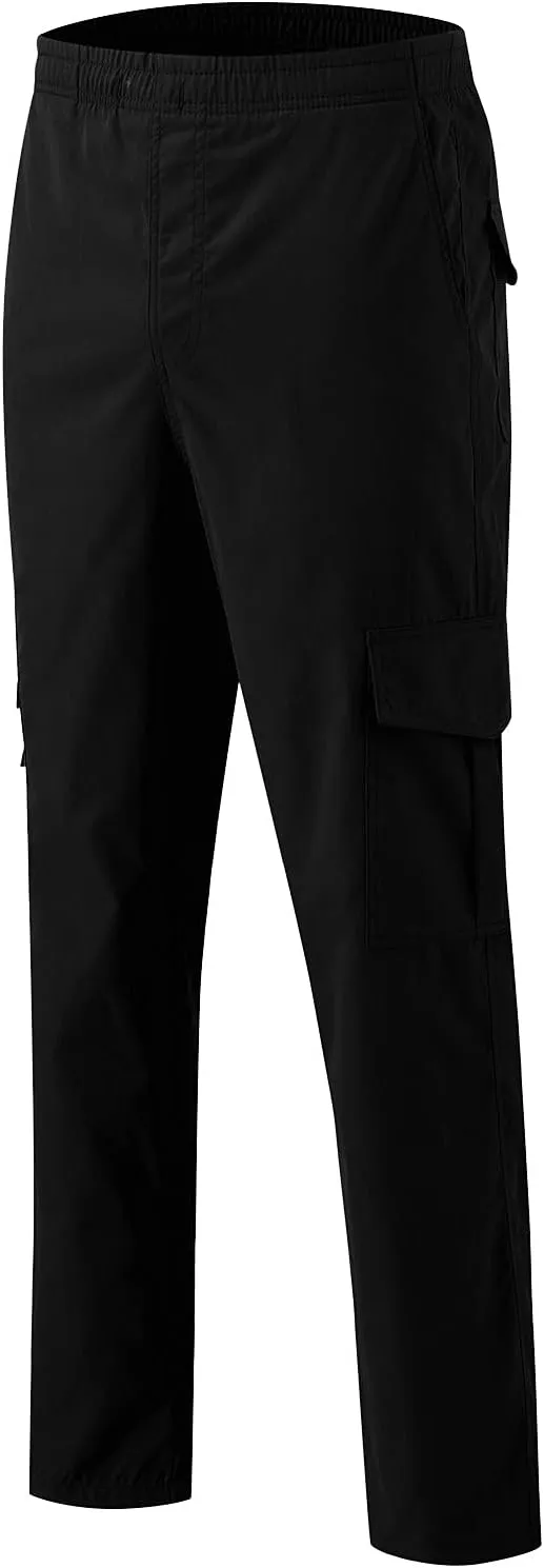 Men's Stretch Cargo Pants, Hiking Multi-Pocket Tactical Work Slim Fit Cargo Pants for Men Casual Jogging Pants