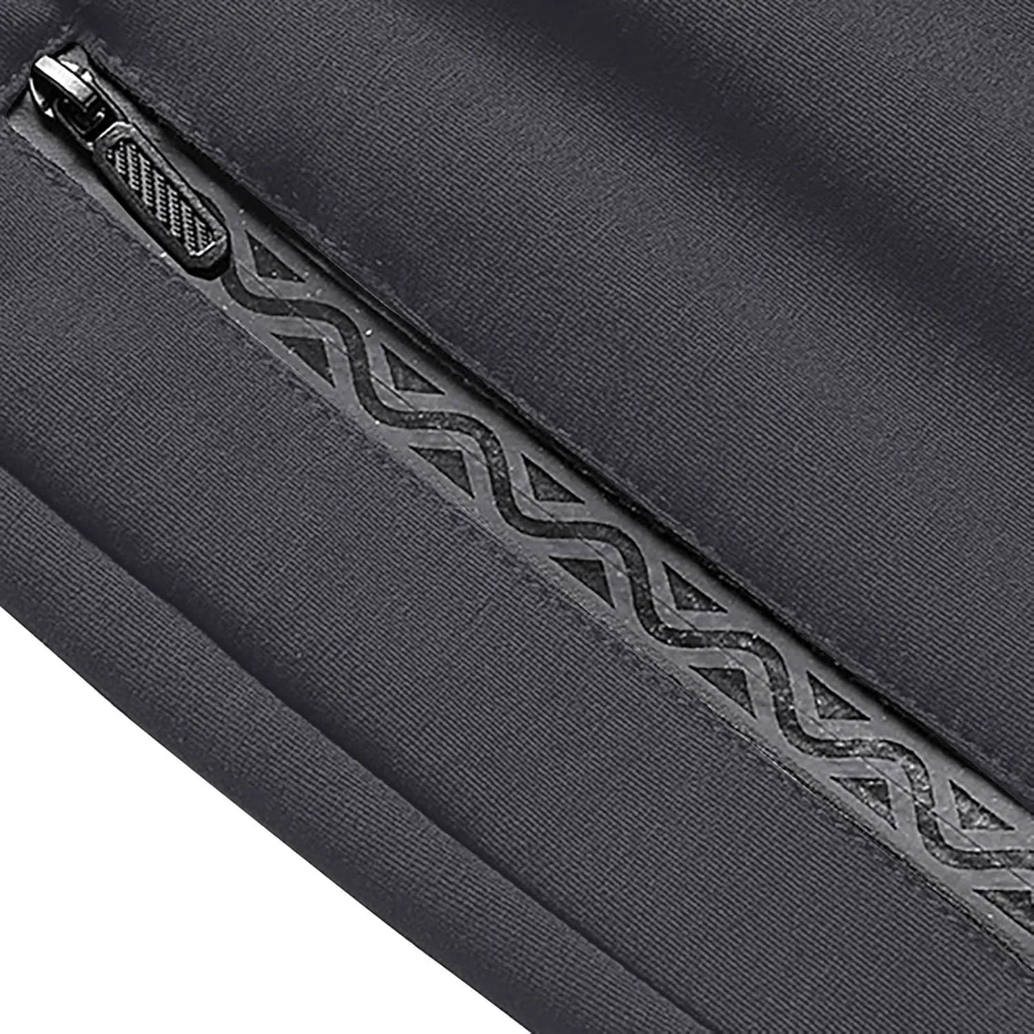 Mens Sweatpants Winter Fleece Lined Jogger Pants Plus Size Fashion Zipper Cinch Bottom Warm Trousers with Drawstring