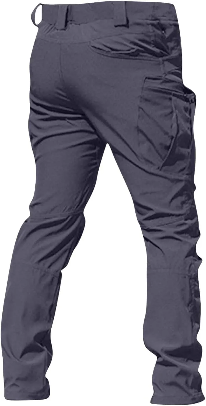 Men's Tactical Pants Water-Resistant Military Cargo Pants Lightweight EDC Pockets Outdoor Hiking Work Pants