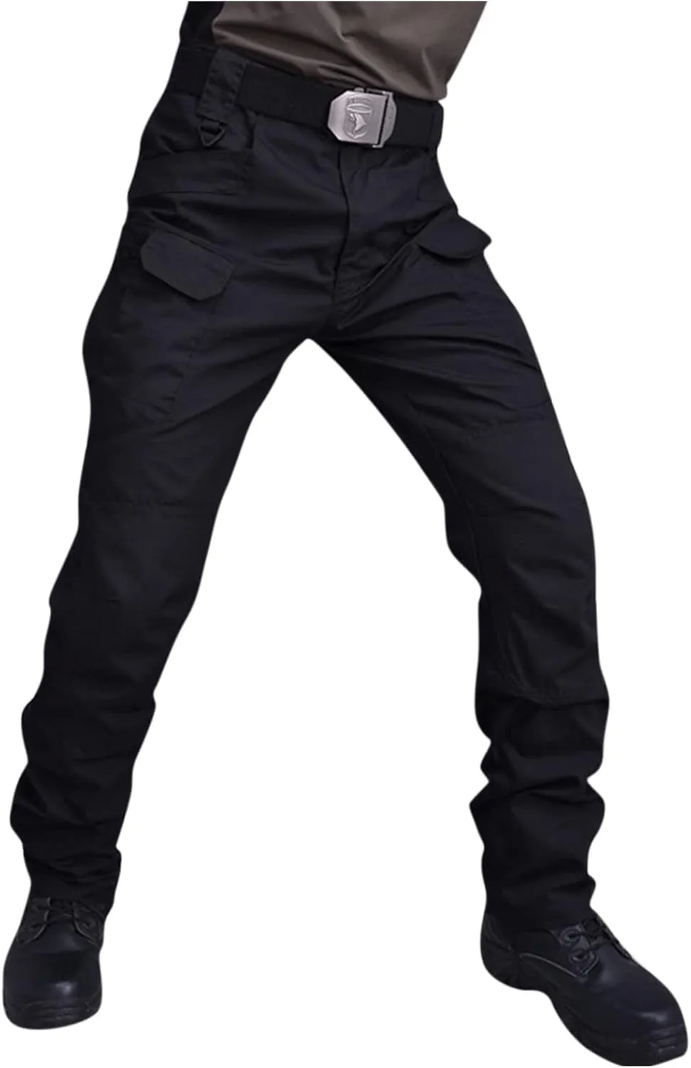 Men's Tactical Pants Water-Resistant Military Cargo Pants Lightweight EDC Pockets Outdoor Hiking Work Pants