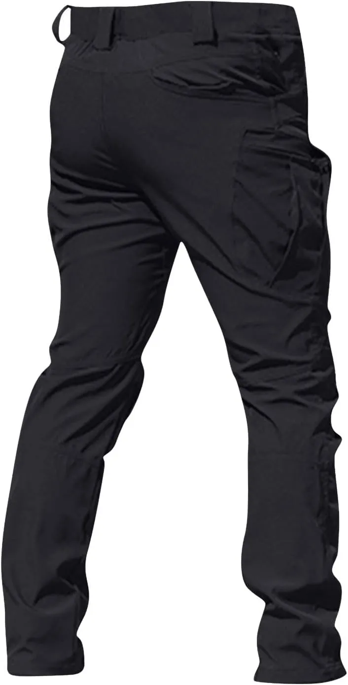 Men's Tactical Pants Water-Resistant Military Cargo Pants Lightweight EDC Pockets Outdoor Hiking Work Pants