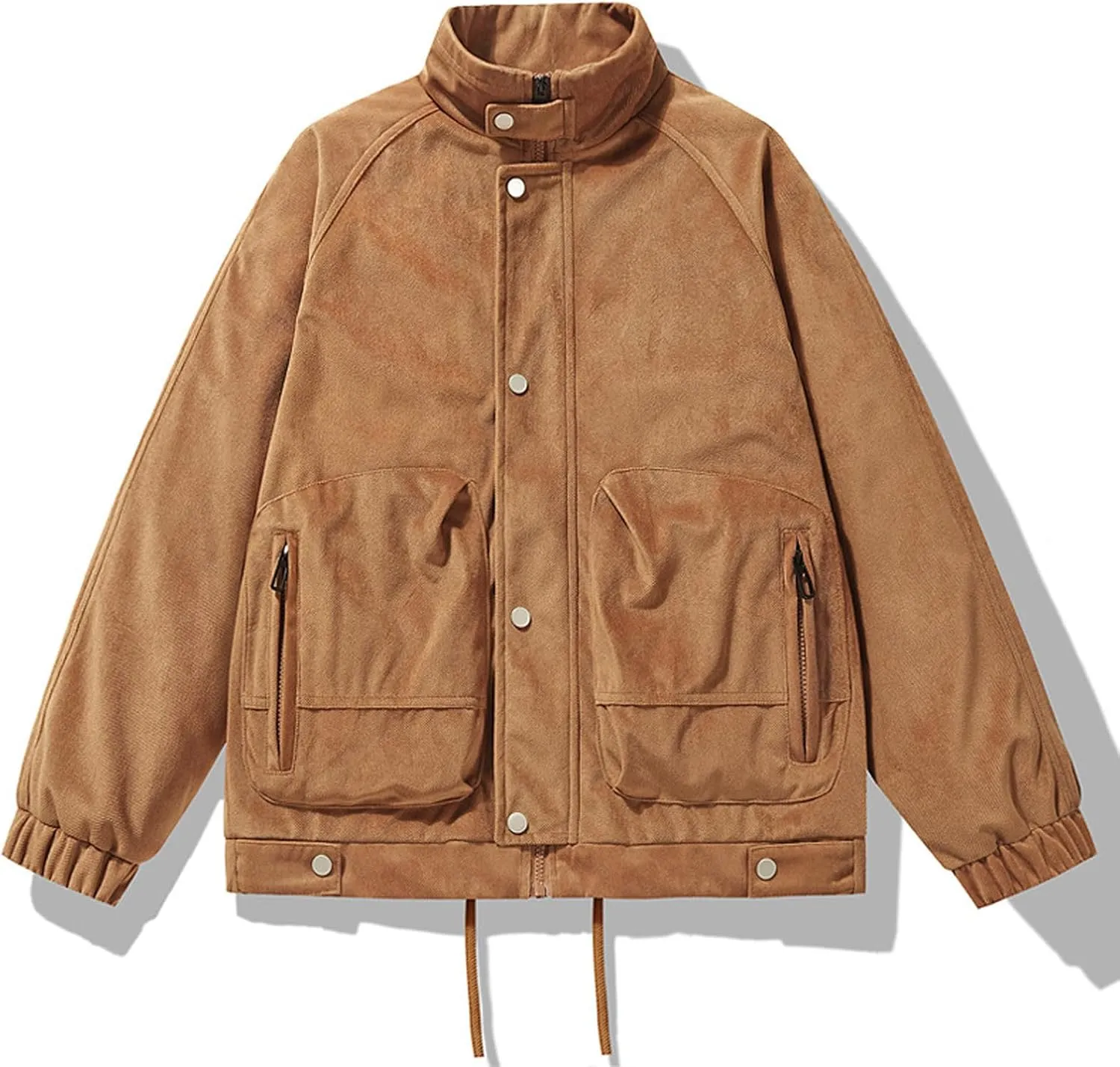 Men's Windbreaker Jacket Lightweight Water-Resistant Windbreakers Stand Collar Rain Jacket Outdoor Casual Sportswear