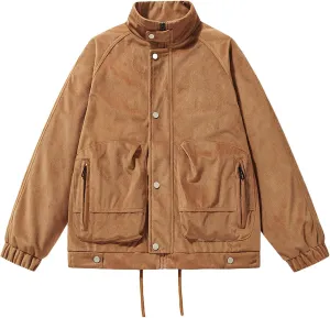 Men's Windbreaker Jacket Lightweight Water-Resistant Windbreakers Stand Collar Rain Jacket Outdoor Casual Sportswear