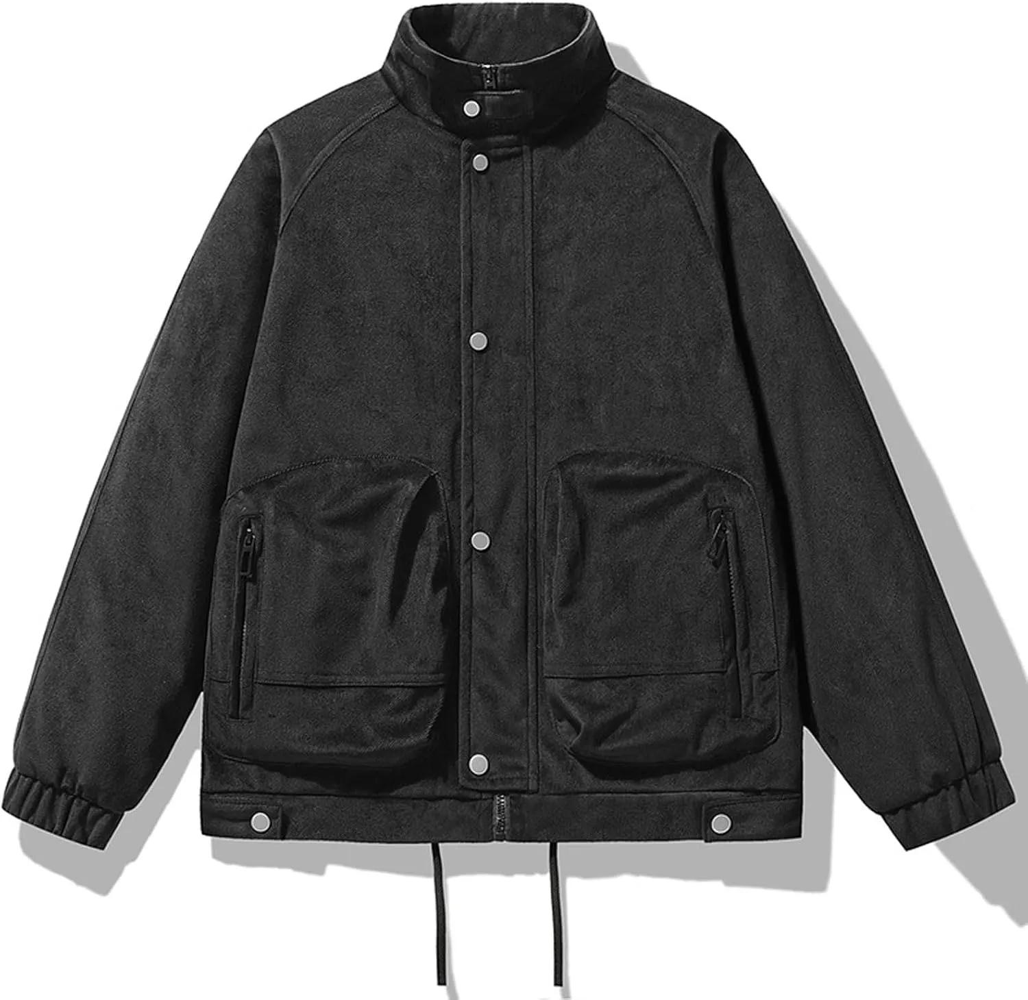 Men's Windbreaker Jacket Lightweight Water-Resistant Windbreakers Stand Collar Rain Jacket Outdoor Casual Sportswear