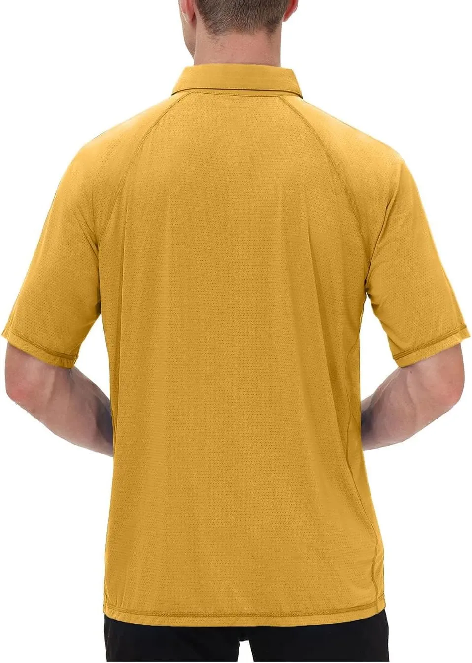 MOHEEN Men's Moisture Wicking Short Sleeve Polo Shirts UPF 50  Lightweight Performance Golf Shirts M-6XL