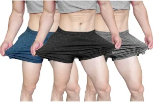 Muscle Cmdr Men's Bodybuilding Shorts 3 Inch Athletics Quick Dry Casual Shorts