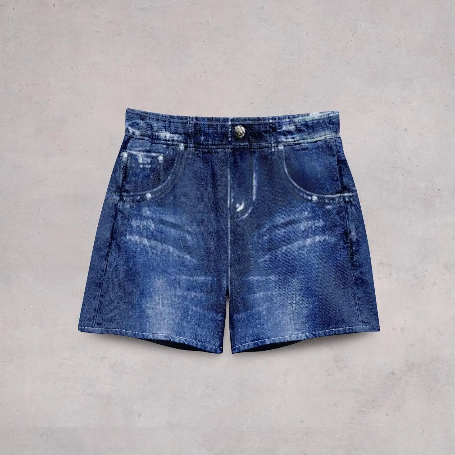 NBXNZWF Jean Shorts for Women High Waisted 2025 Summer Casual Denim Shorts Straight Leg Ripped Stretchy Jorts with Pockets