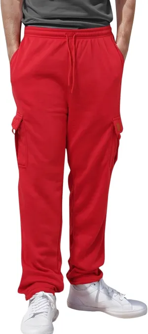 Pants Cargo for Man Mens Athleisure and Fleece Bunched Feet Multi Pocket Cargo Pants Pantalones Cargo Hombre