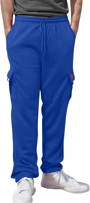 Pants Cargo for Man Mens Athleisure and Fleece Bunched Feet Multi Pocket Cargo Pants Pantalones Cargo Hombre