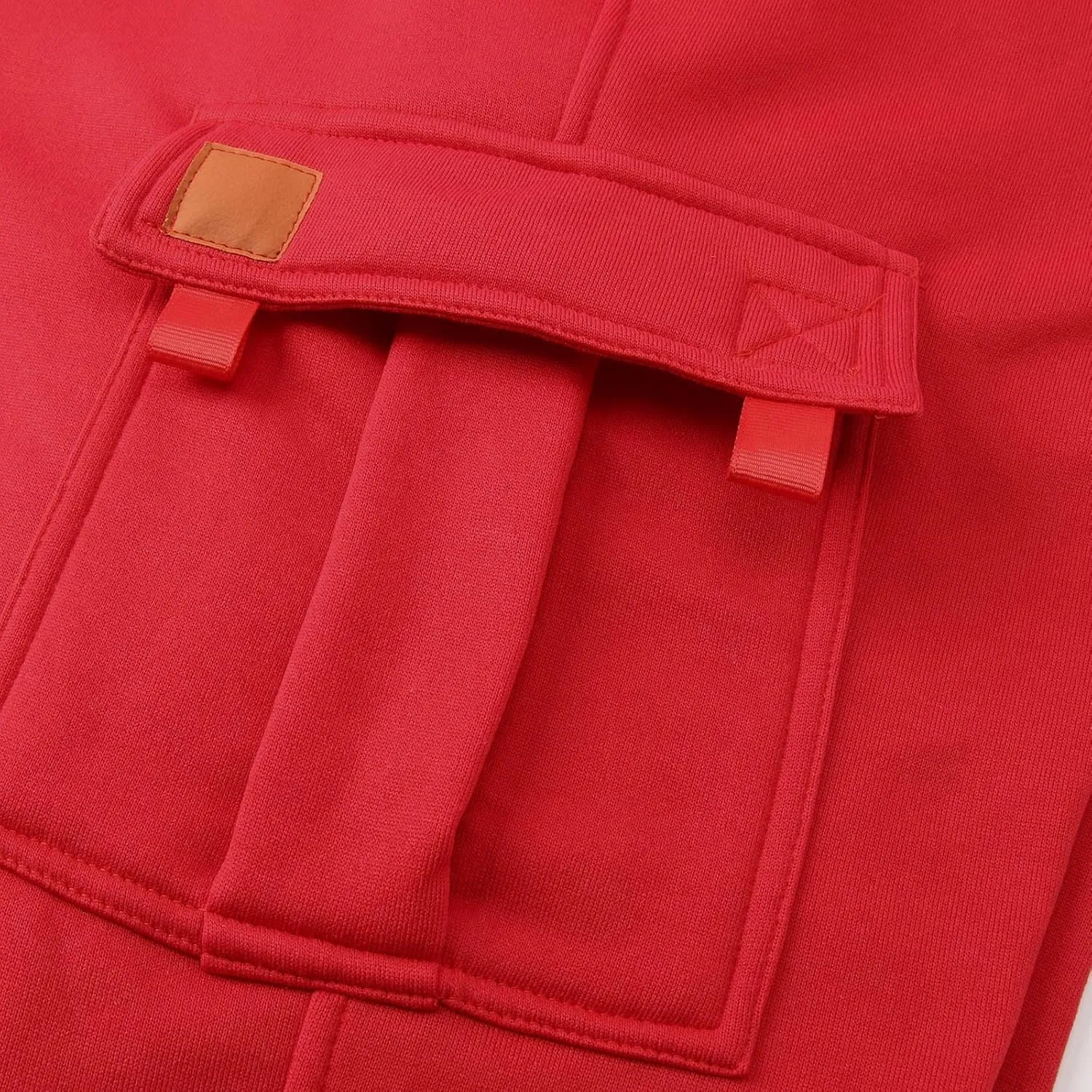 Pants Cargo for Man Mens Athleisure and Fleece Bunched Feet Multi Pocket Cargo Pants Pantalones Cargo Hombre