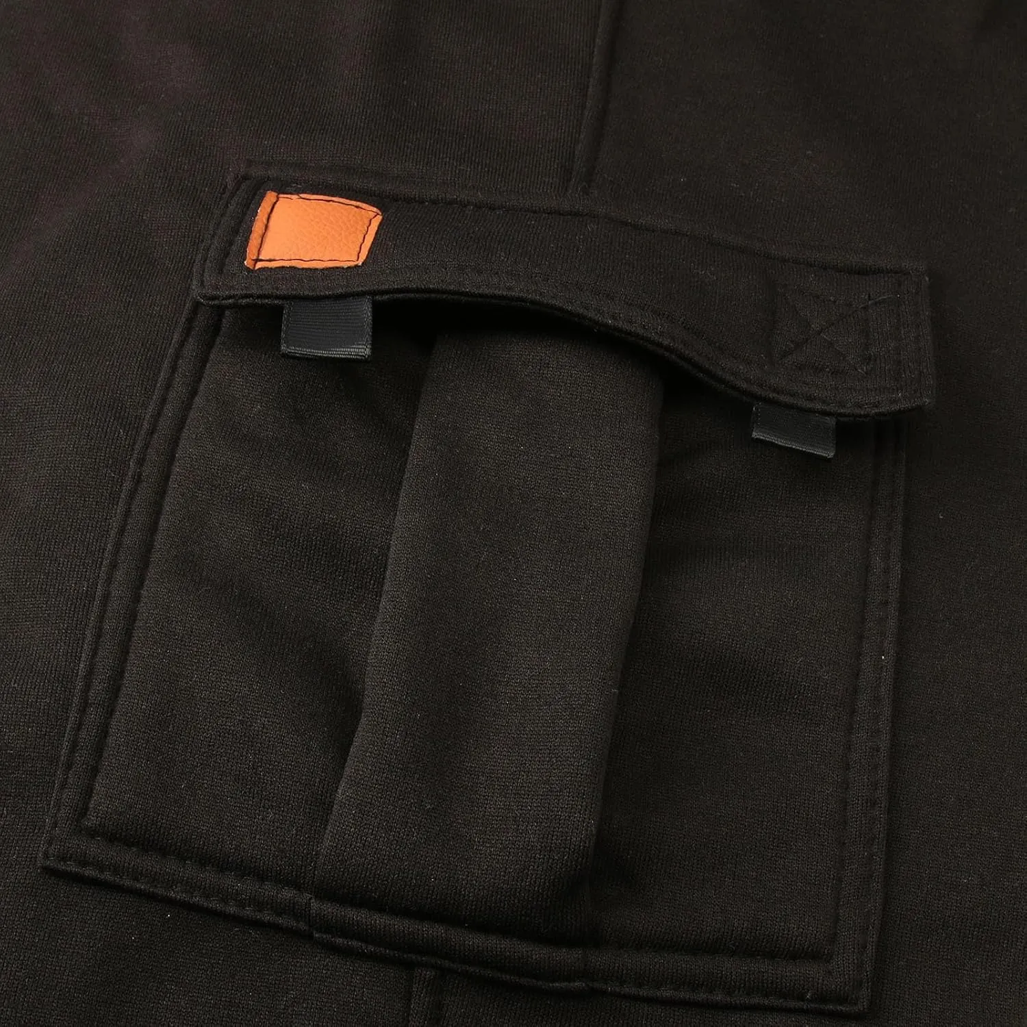 Pants Cargo for Man Mens Athleisure and Fleece Bunched Feet Multi Pocket Cargo Pants Pantalones Cargo Hombre