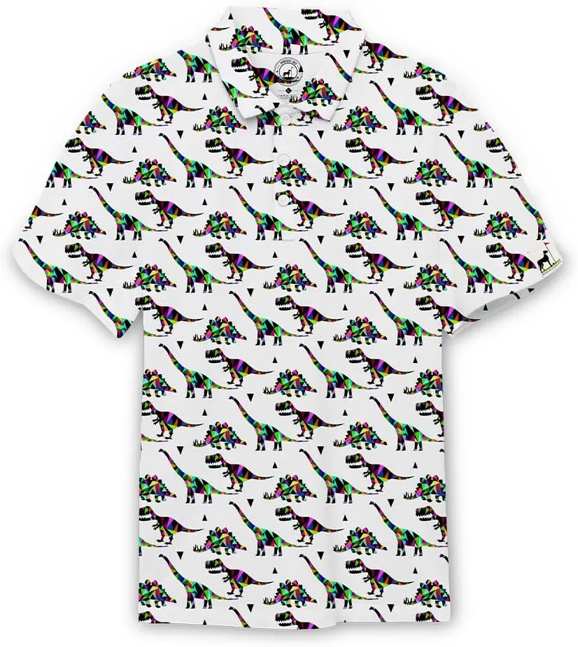 Proud 90 Unique Golf Shirts for Men - Moisture Wicking Mens Golf Polo | Reptar Fun Men’s Golf Shirt