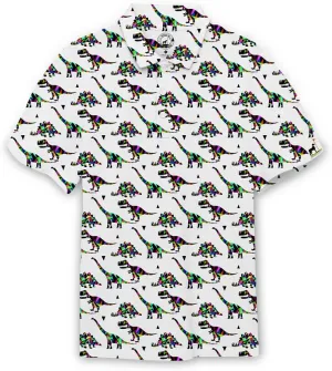 Proud 90 Unique Golf Shirts for Men - Moisture Wicking Mens Golf Polo | Reptar Fun Men’s Golf Shirt