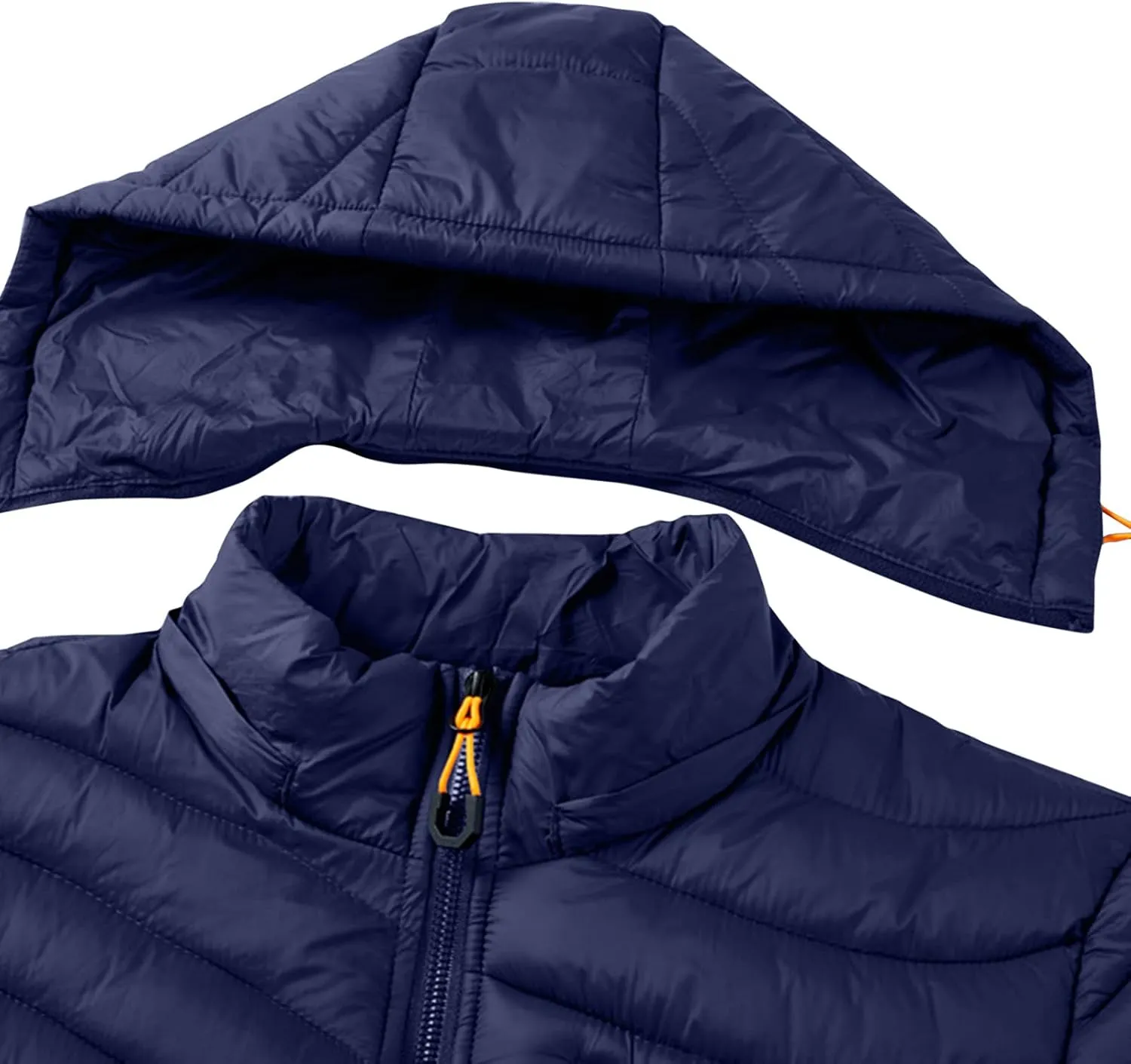 Puffer Jacket for Teen Boys Thicken Long Sleeve Winter Coat Classic Running Rain Jacket with Pockets Down Parka Jacket