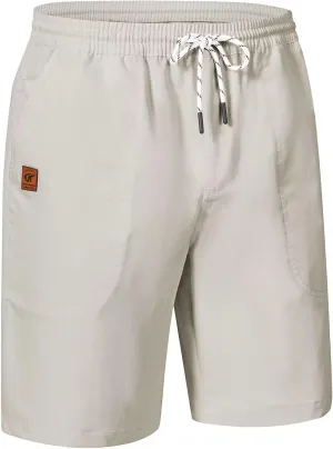 QPNGRP Men's Stretch Waist Casual Shorts with 5 Pockets Include 1 Zipper Pocket