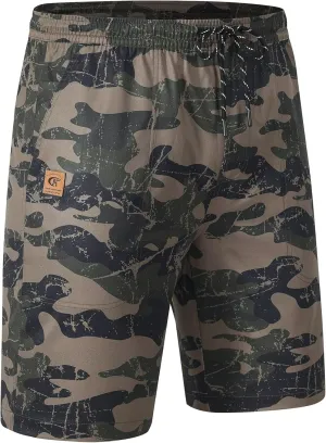 QPNGRP Men's Stretch Waist Casual Shorts with 5 Pockets Include 1 Zipper Pocket