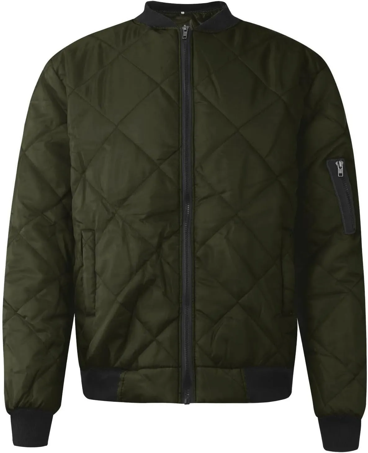 RTRDE Men's Jackets Lightweight Quilted Lined Winter Casual Windproof Jacket Warm Coats Big and Tall Jackets, M-2XL