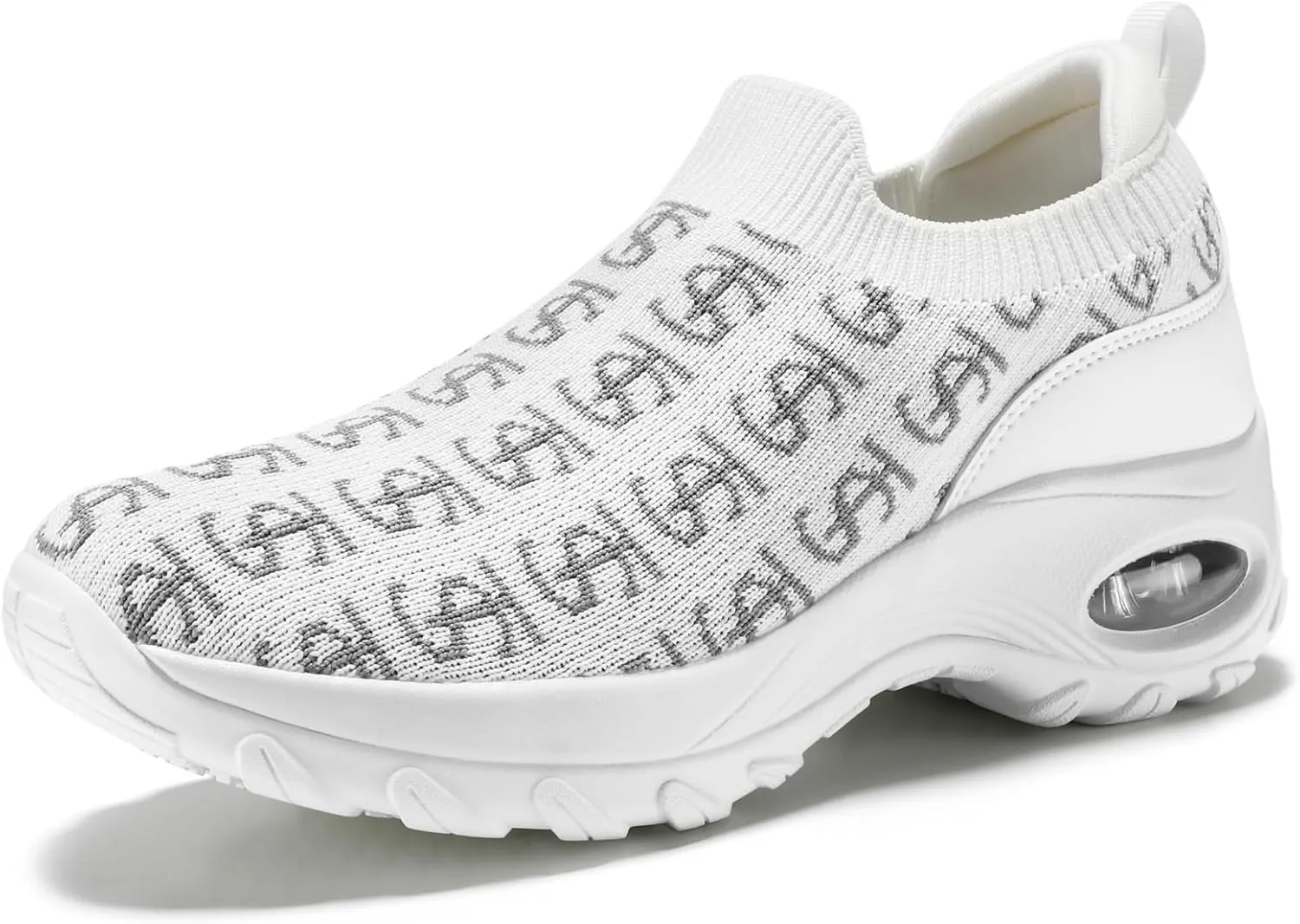 STQ Women Walking Shoes Casual Slip on Sneakers for All Day Standing & Foot Pain Reliefing