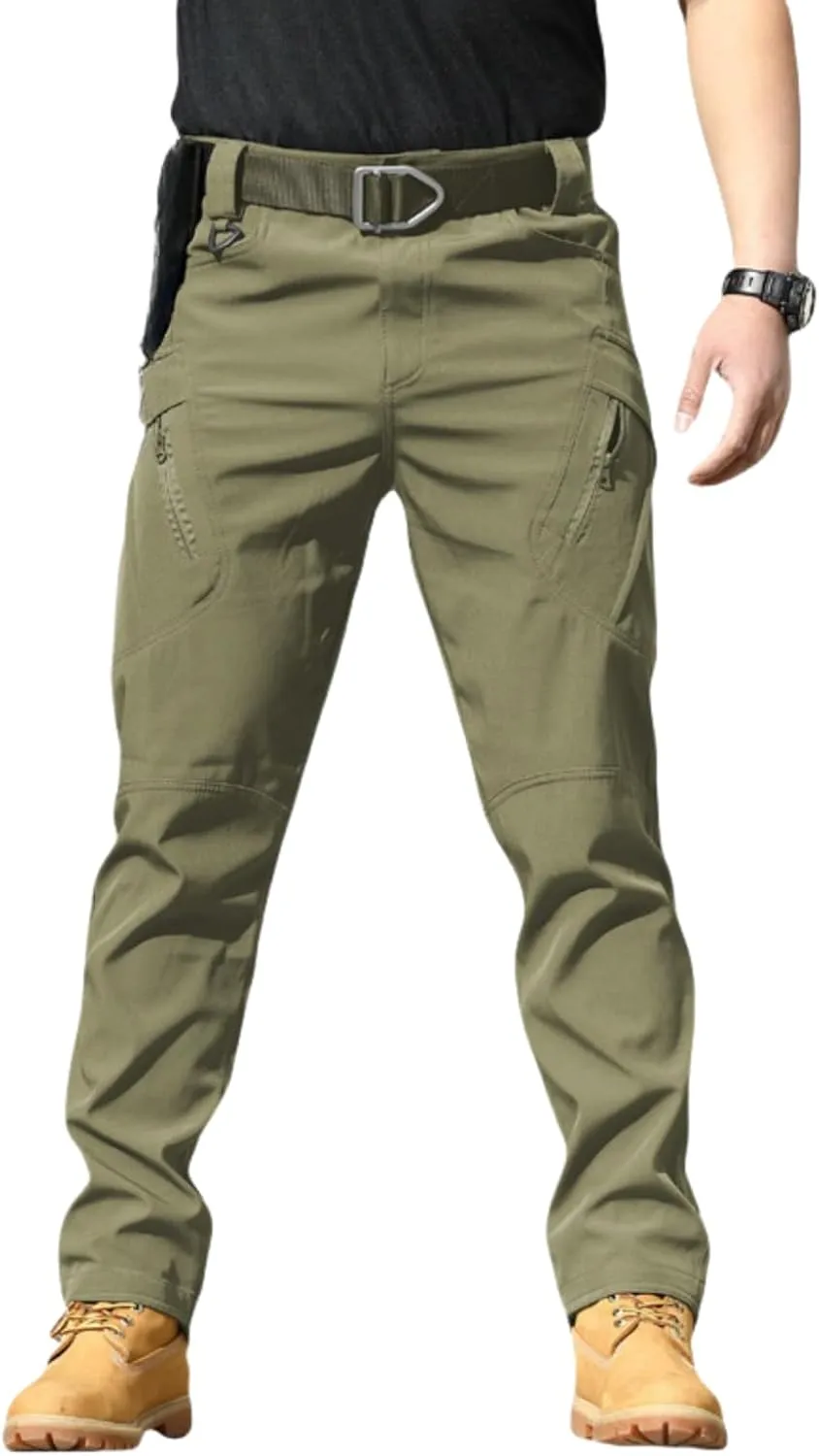 Texwix Tactical Pants for Men, Flexcamo - Tactical Waterproof Pants, Flex Camo Multi Pockets Outdoor Stretch Cargo Pants