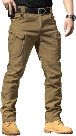 Texwix Tactical Pants for Men, Flexcamo - Tactical Waterproof Pants, Flex Camo Multi Pockets Outdoor Stretch Cargo Pants