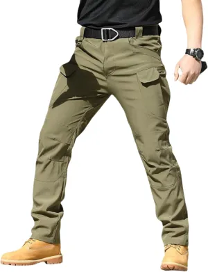 Texwix Tactical Pants for Men, Flexcamo - Tactical Waterproof Pants, Flex Camo Multi Pockets Outdoor Stretch Cargo Pants