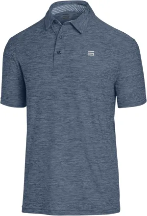 Three Sixty Six Golf Shirts for Men - Dry Fit Short-Sleeve Polo, Athletic Casual Collared T-Shirt