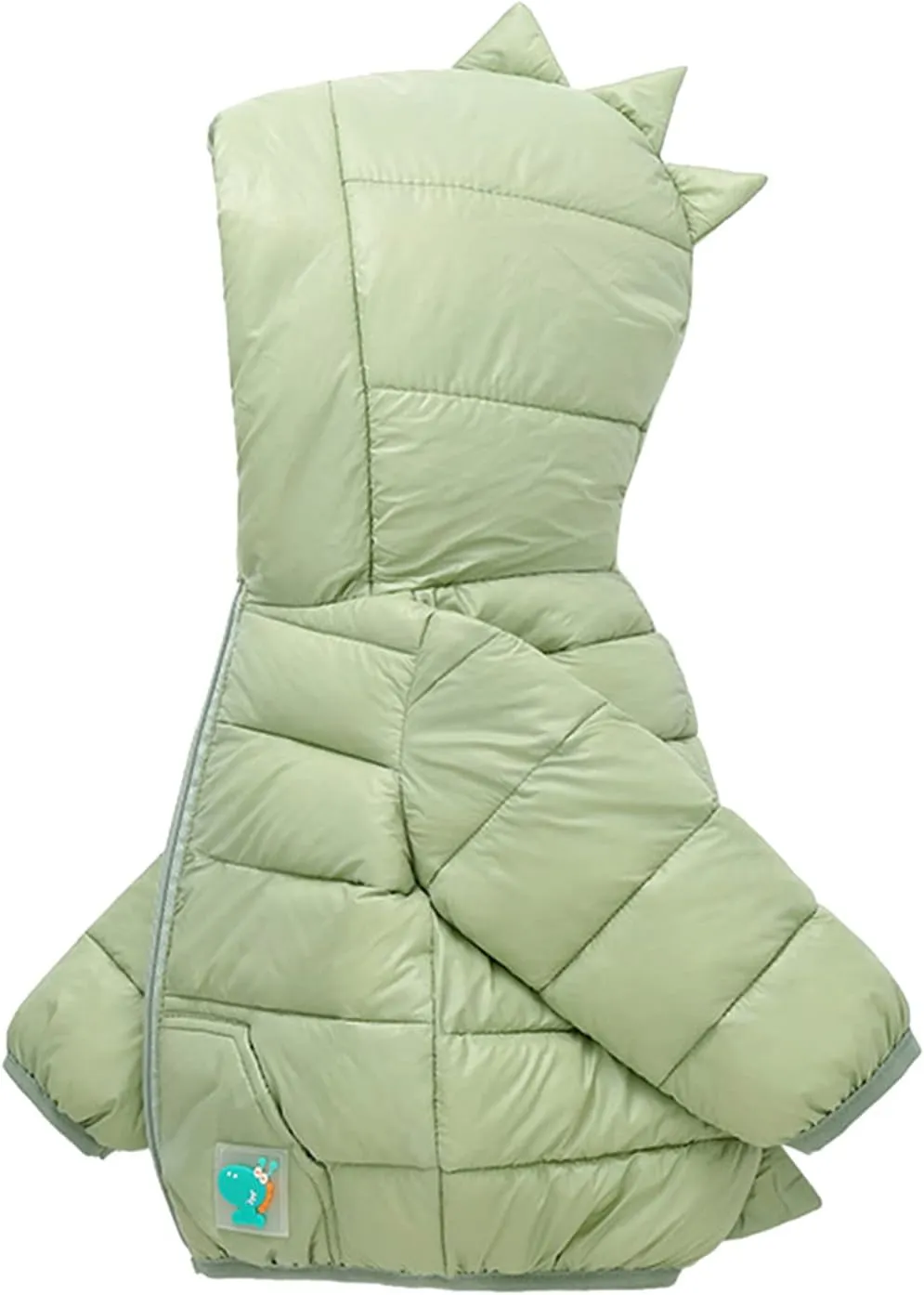 Toddler Baby Boys Girls Winter Dinosaur Coat Unisex Zip Up Puffer Jacket Cartoon Down Coats Outerwear Warm Clothes