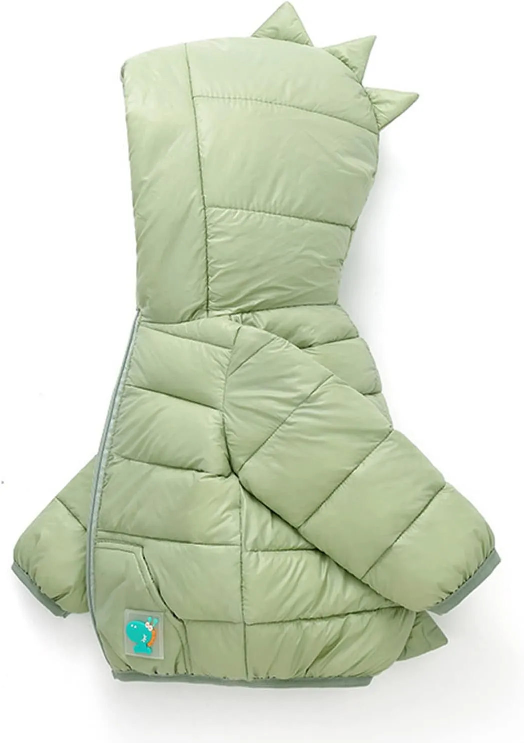 Toddler Baby Boys Girls Winter Dinosaur Coat Unisex Zip Up Puffer Jacket Cartoon Down Coats Outerwear Warm Clothes