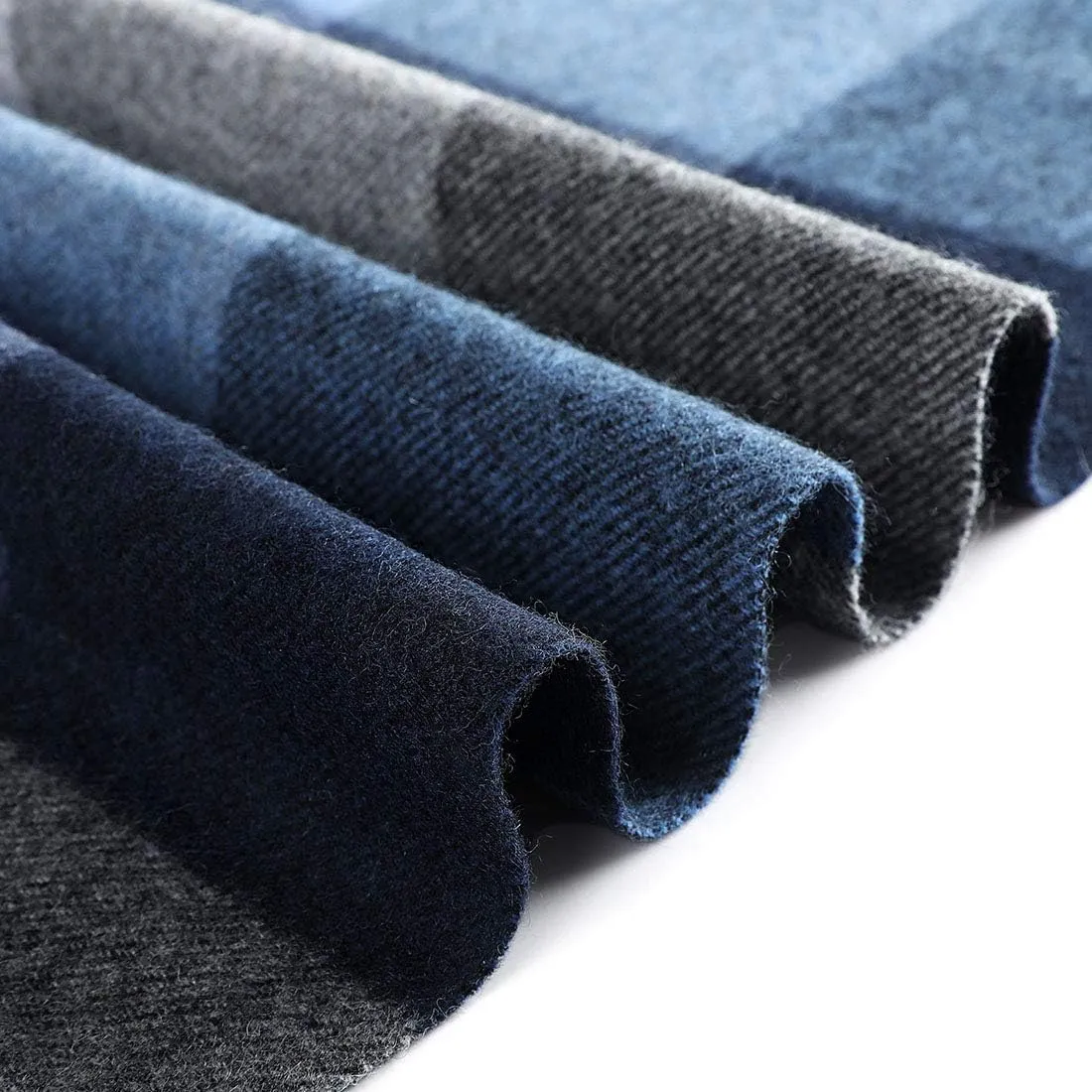 Unisex 100% Wool Cashmere Scarf for Men Women Warm Winter Scarves
