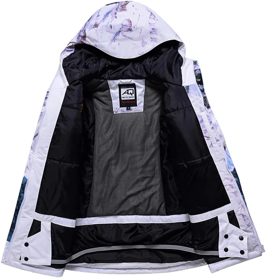 Waterproof Ski Jacket Windbreakers Snowboarding Jacket Men Women Winter Snow Coat Hooded Raincoat Windproof Skiing Clothing